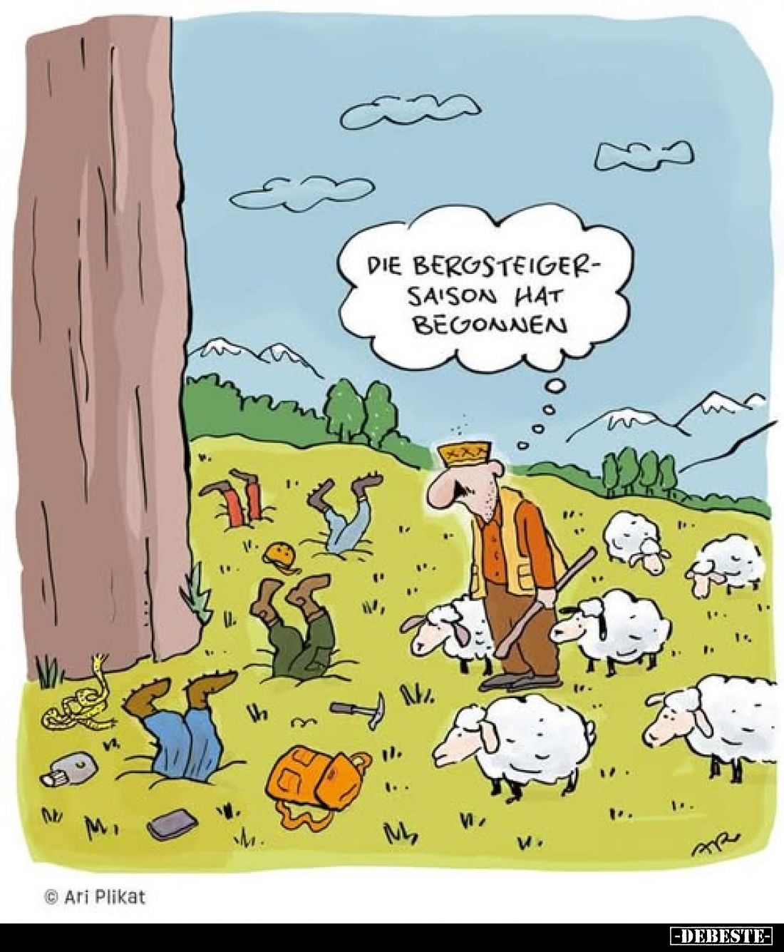 Die Bergsteigersaison hat begonnen.