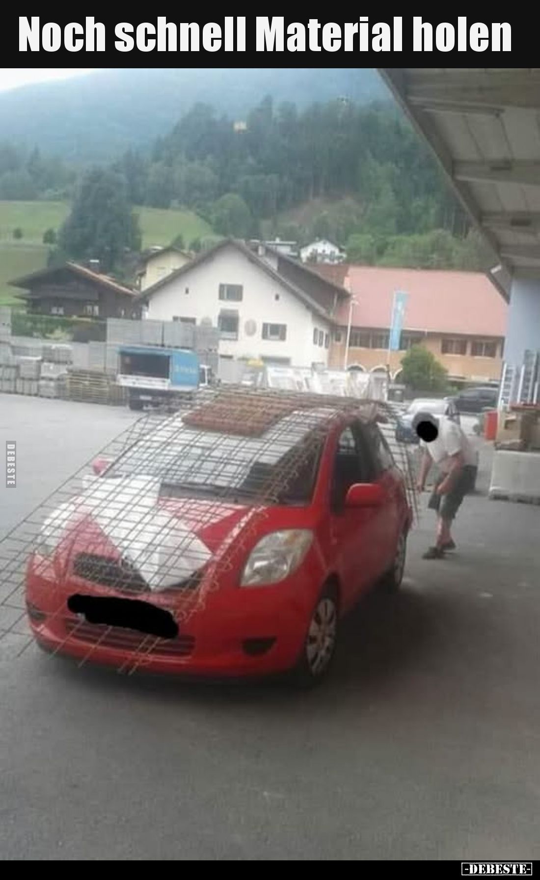 Noch schnell Material holen