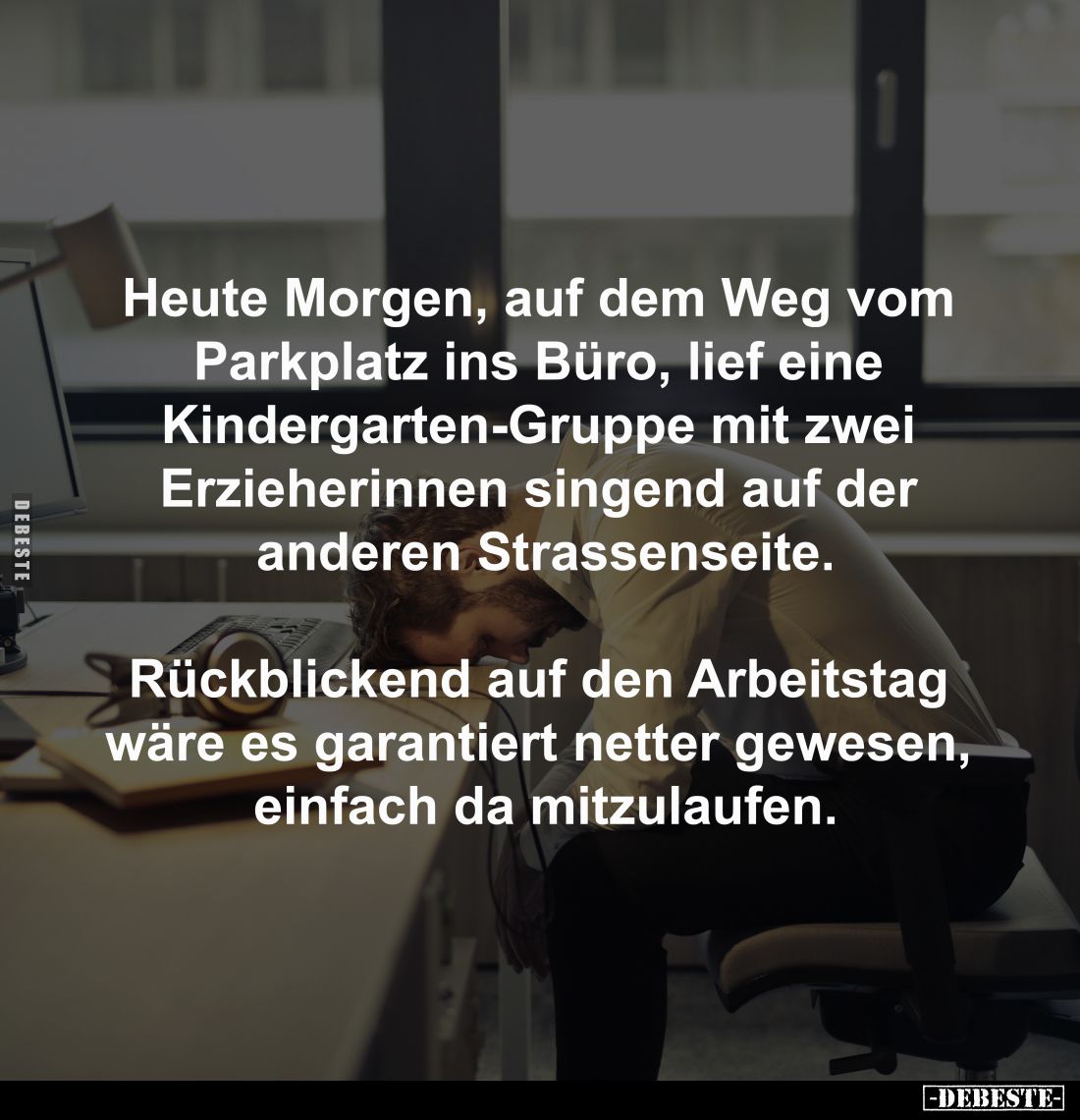 Heute Morgen, auf dem Weg vom Parkplatz ins Büro... - Lustige Bilder | DEBESTE.de