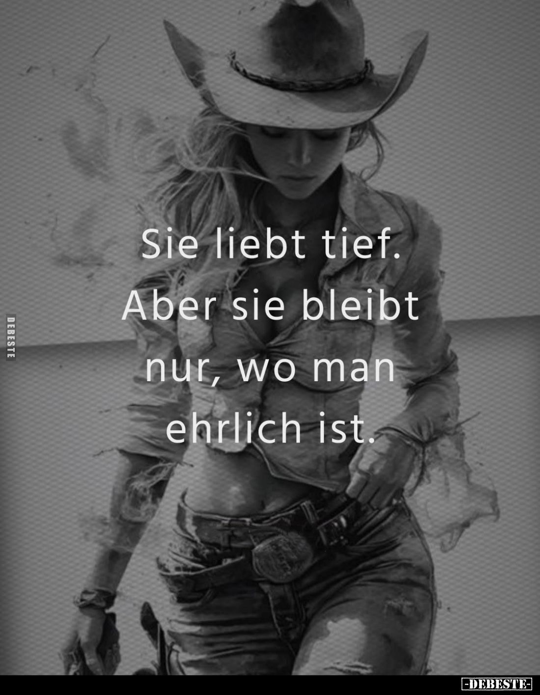 Sie liebt tief. Aber sie bleibt nur, wo man ehrlich ist.