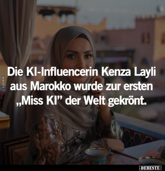 Die KI-Influencerin Kenza Layli aus Marokko.. - Lustige Bilder | DEBESTE.de