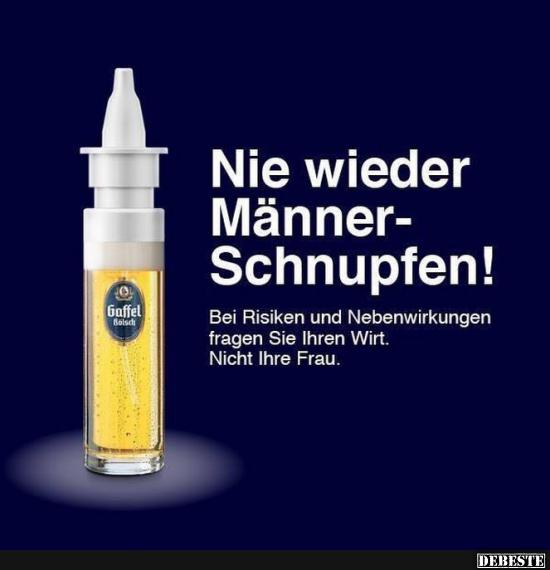 Nie wieder Männerschnupfen! - Lustige Bilder | DEBESTE.de