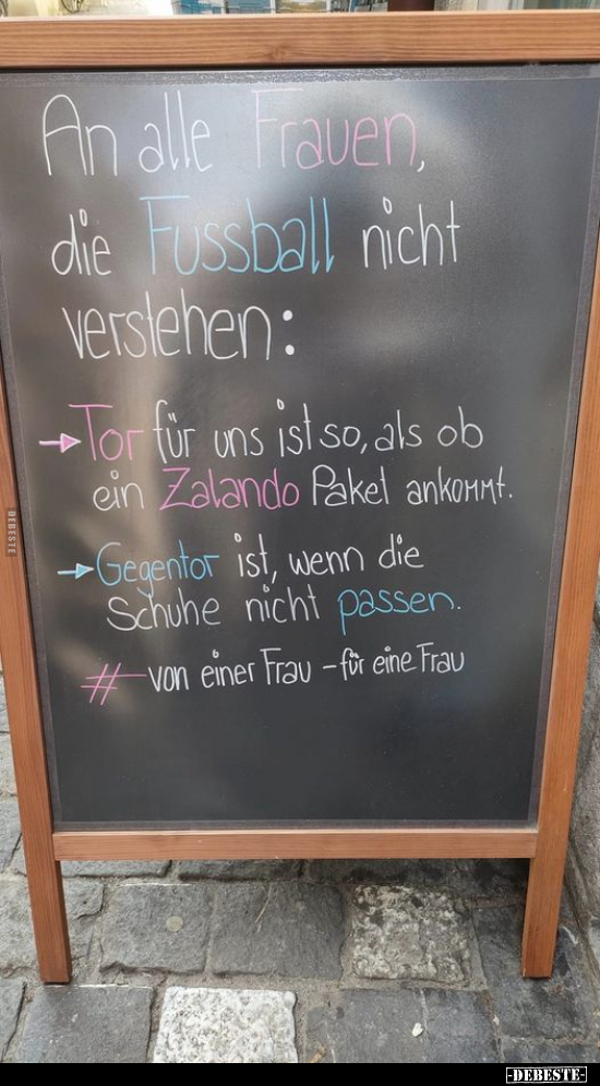 An alle Frauen, die Fussball nicht verstehen.. - Lustige Bilder | DEBESTE.de