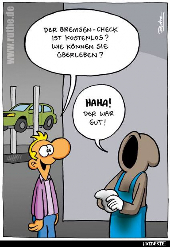 Der Bremsen-Check ist kostenlos?.. - Lustige Bilder | DEBESTE.de