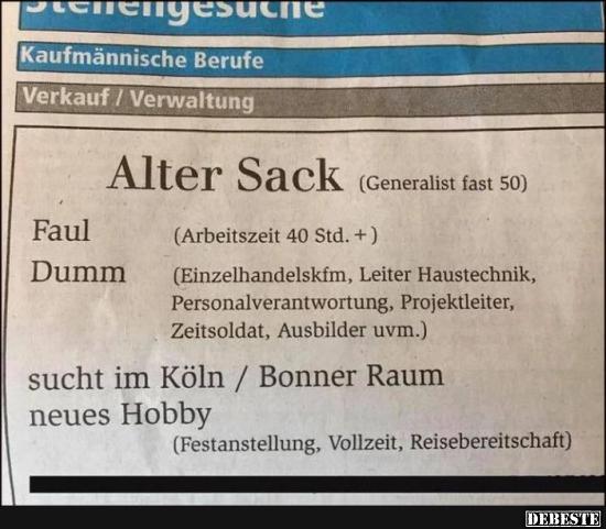 Alter Sack sucht neues Hobby.. - Lustige Bilder | DEBESTE.de