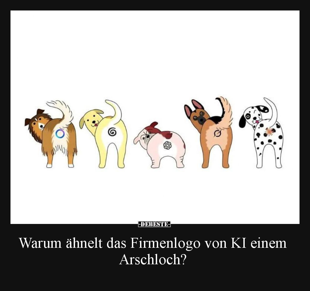 Warum ähnelt das Firmenlogo von KI einem Ar*schloch?.. - Lustige Bilder | DEBESTE.de