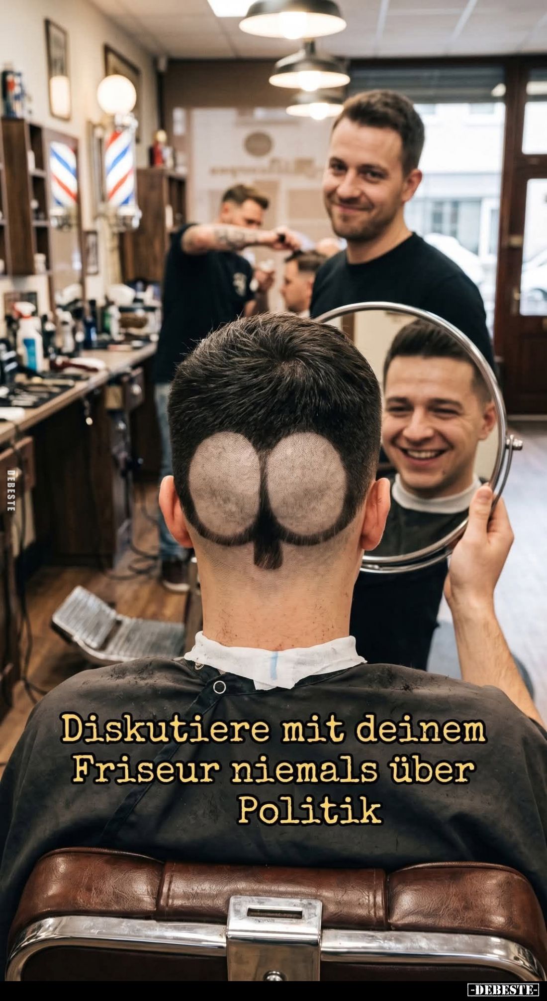 Diskutiere mit deinem Friseur niemals über Politik.