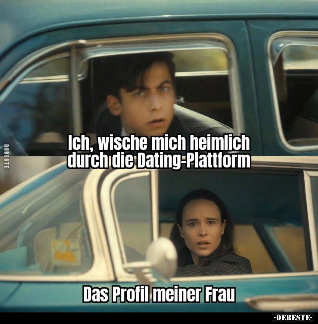 Ich, wische mich heimlich durch die Dating-Plattform.
-
Das Profil meiner Frau.