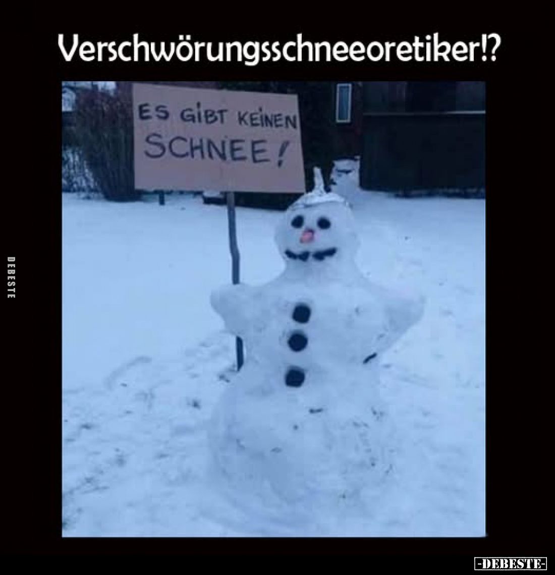 Verschwörungsschneeoretiker?