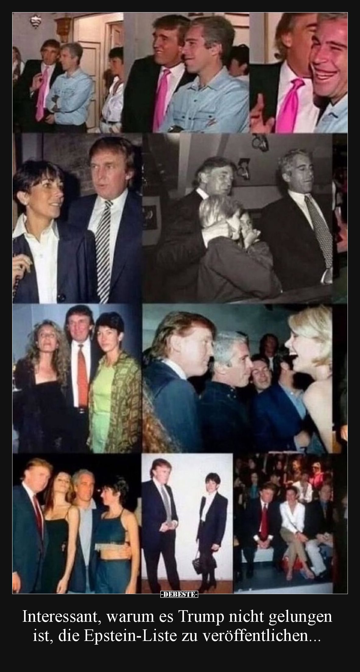 Interessant, warum es Trump nicht gelungen ist, die Epstein-Liste zu veröffentlichen...