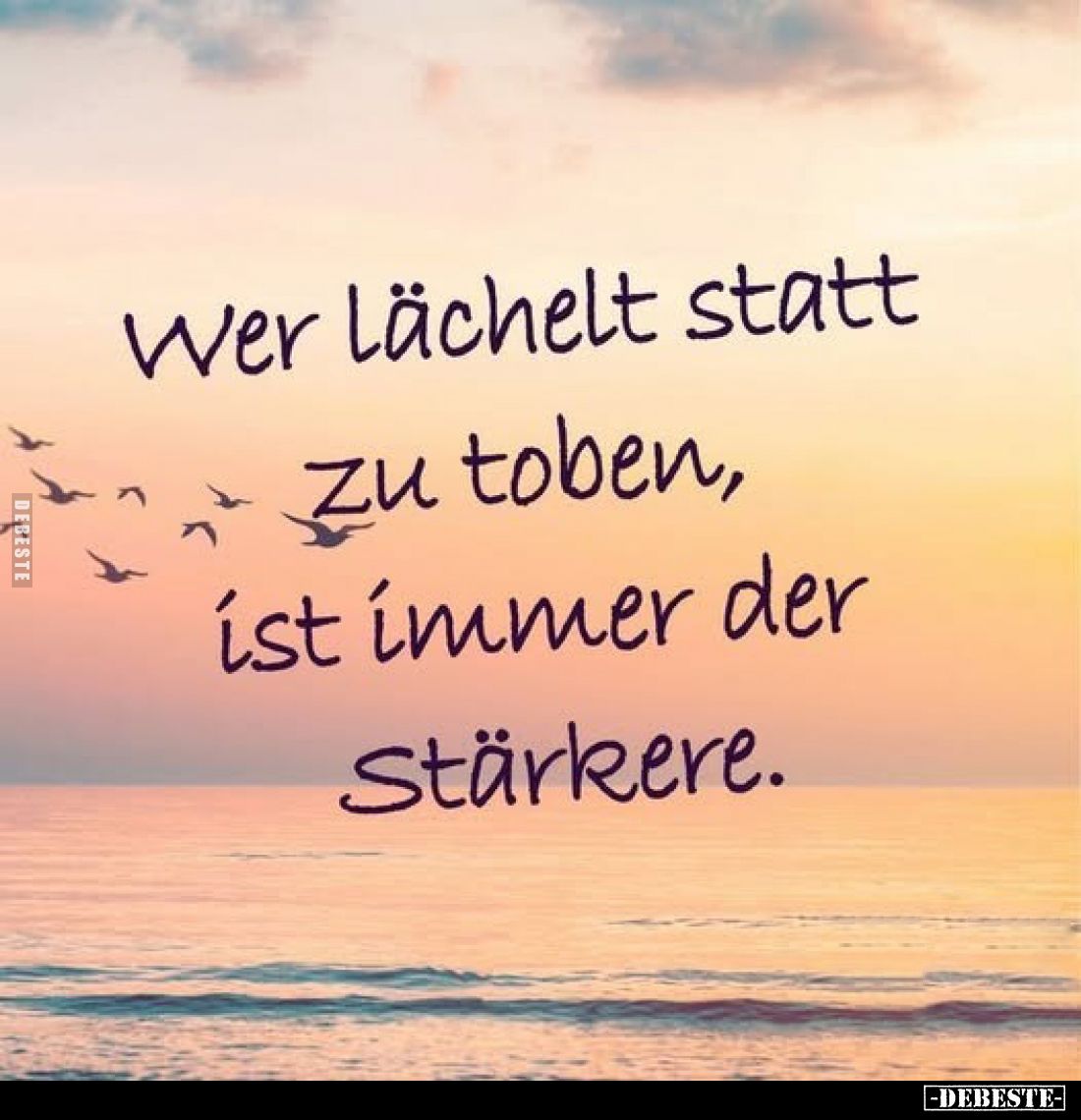 Wer lächelt statt zu toben, ist immer der Stärkere... - Lustige Bilder | DEBESTE.de
