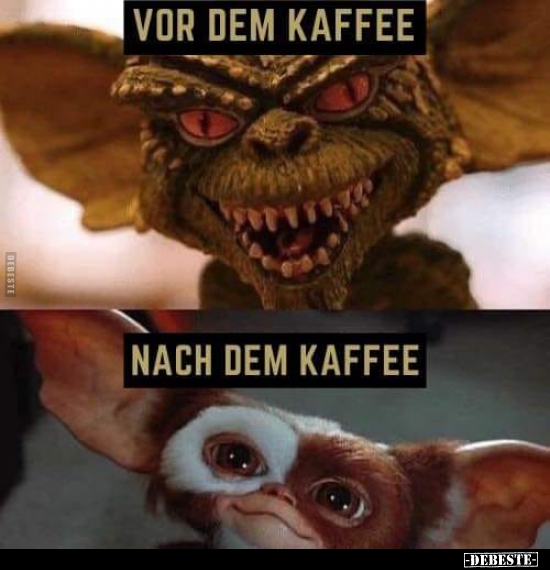 Vor dem Kaffee / Nach dem Kaffee...
