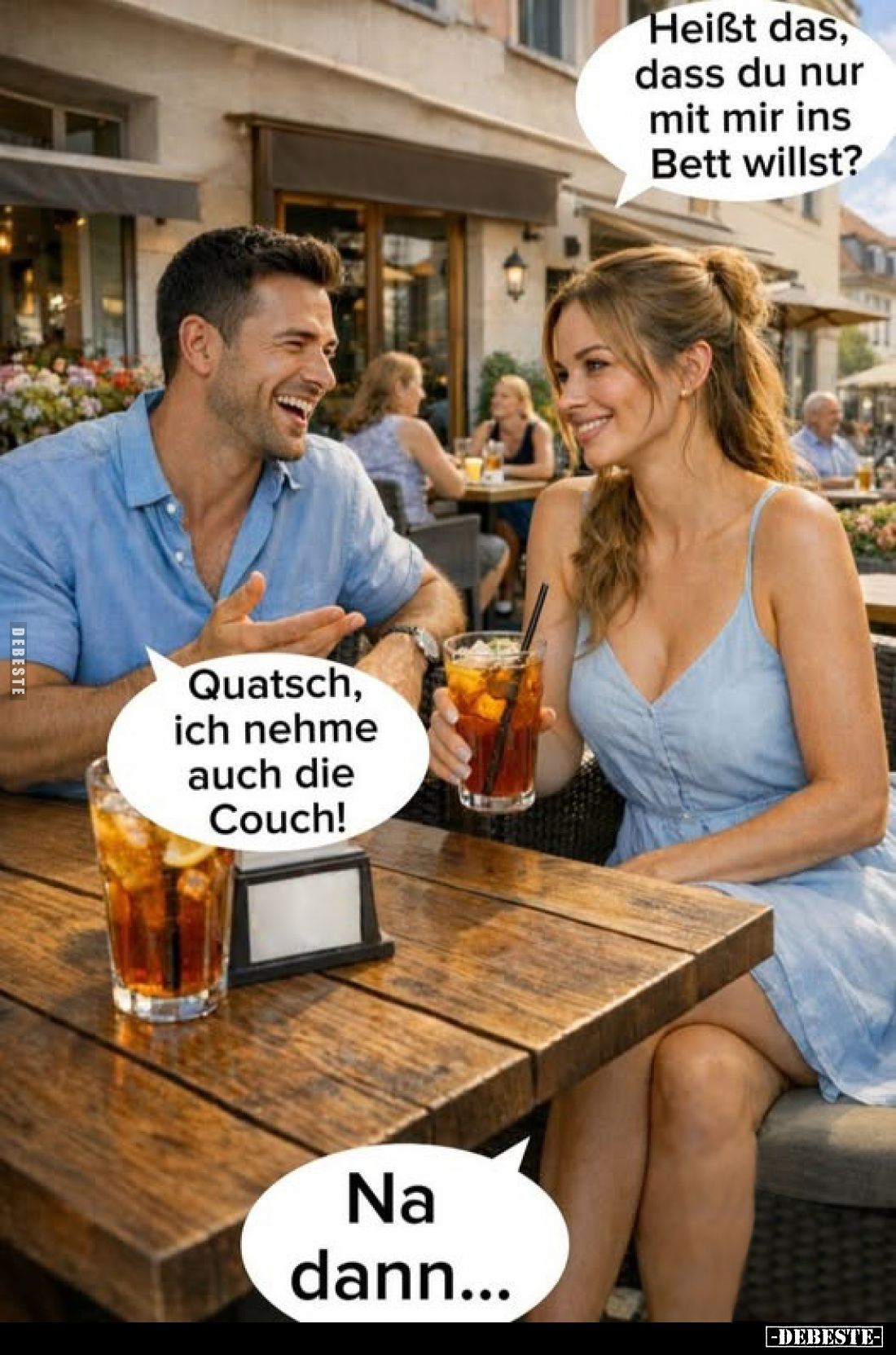 Heißt das, dass du nur mit mir ins Bett willst?.. - Lustige Bilder | DEBESTE.de