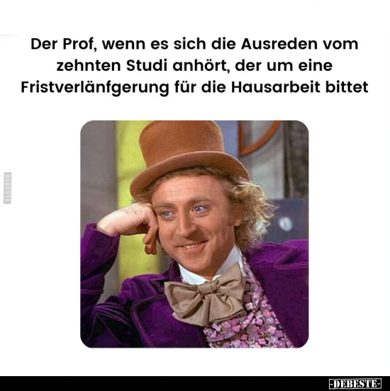 Der Prof, wenn es sich die Ausreden vom zehnten Studi anhört.. - Lustige Bilder | DEBESTE.de