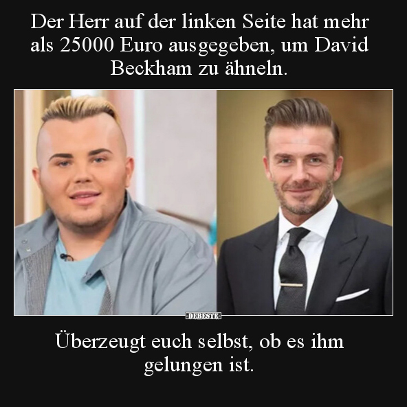 Der Herr auf der linken Seite hat mehr als 25000 Euro.. - Lustige Bilder | DEBESTE.de