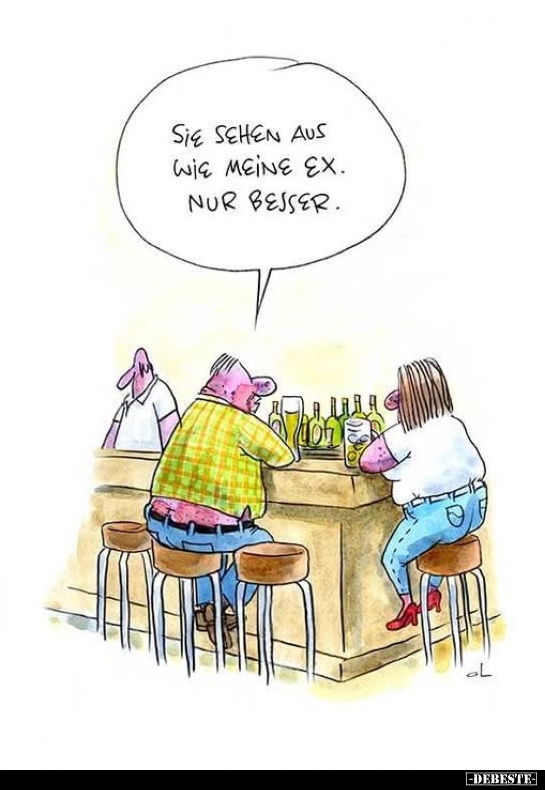 Sie sehen aus wie meine Ex. Nur besser.