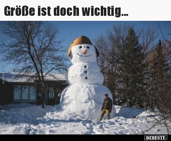 Größe ist doch wichtig...