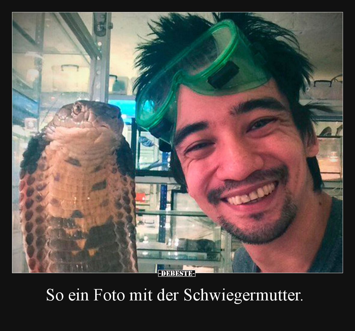 So ein Foto mit der Schwiegermutter