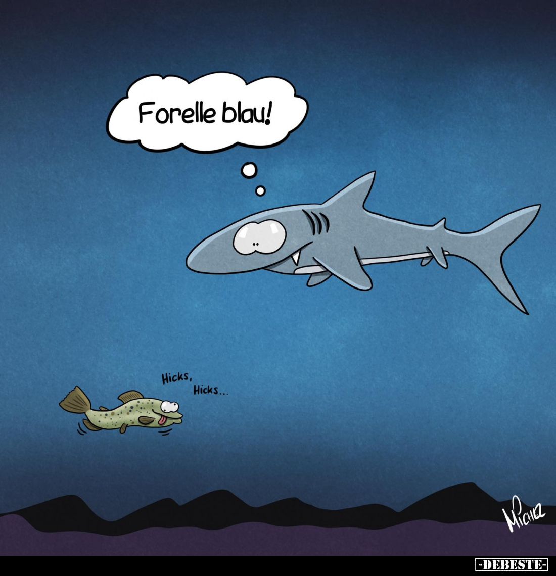 Forelle blau!