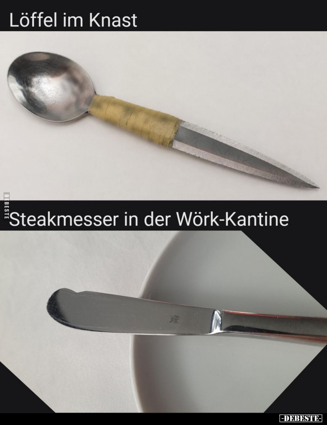Löffel im Knast - Steakmesser in der Wörk-Kantine