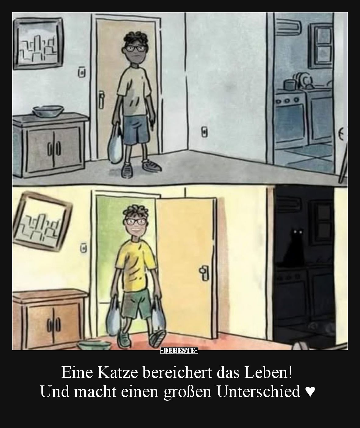 Eine Katze bereichert das Leben! Und macht einen großen Unterschied.