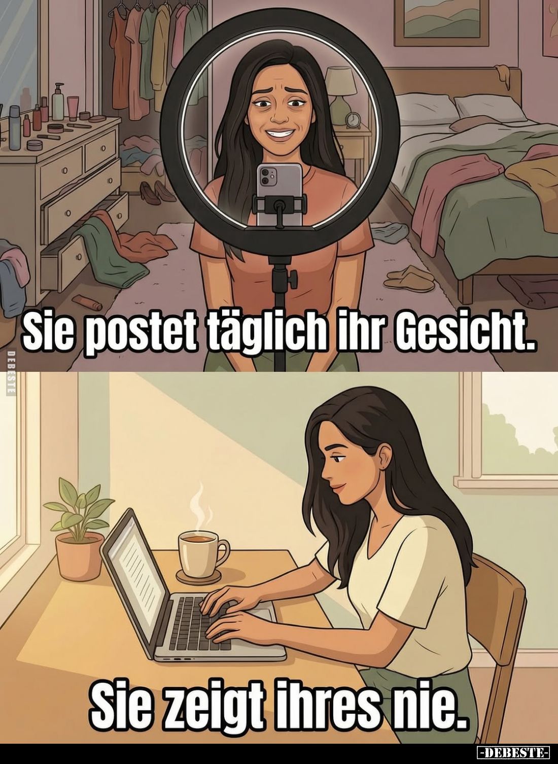 Sie postet täglich ihr Gesicht.. - Lustige Bilder | DEBESTE.de