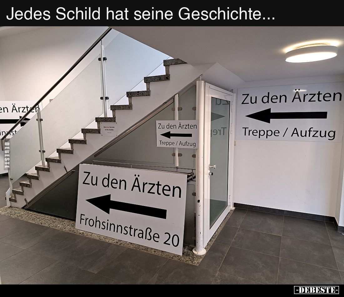 Jedes Schild hat seine Geschichte...