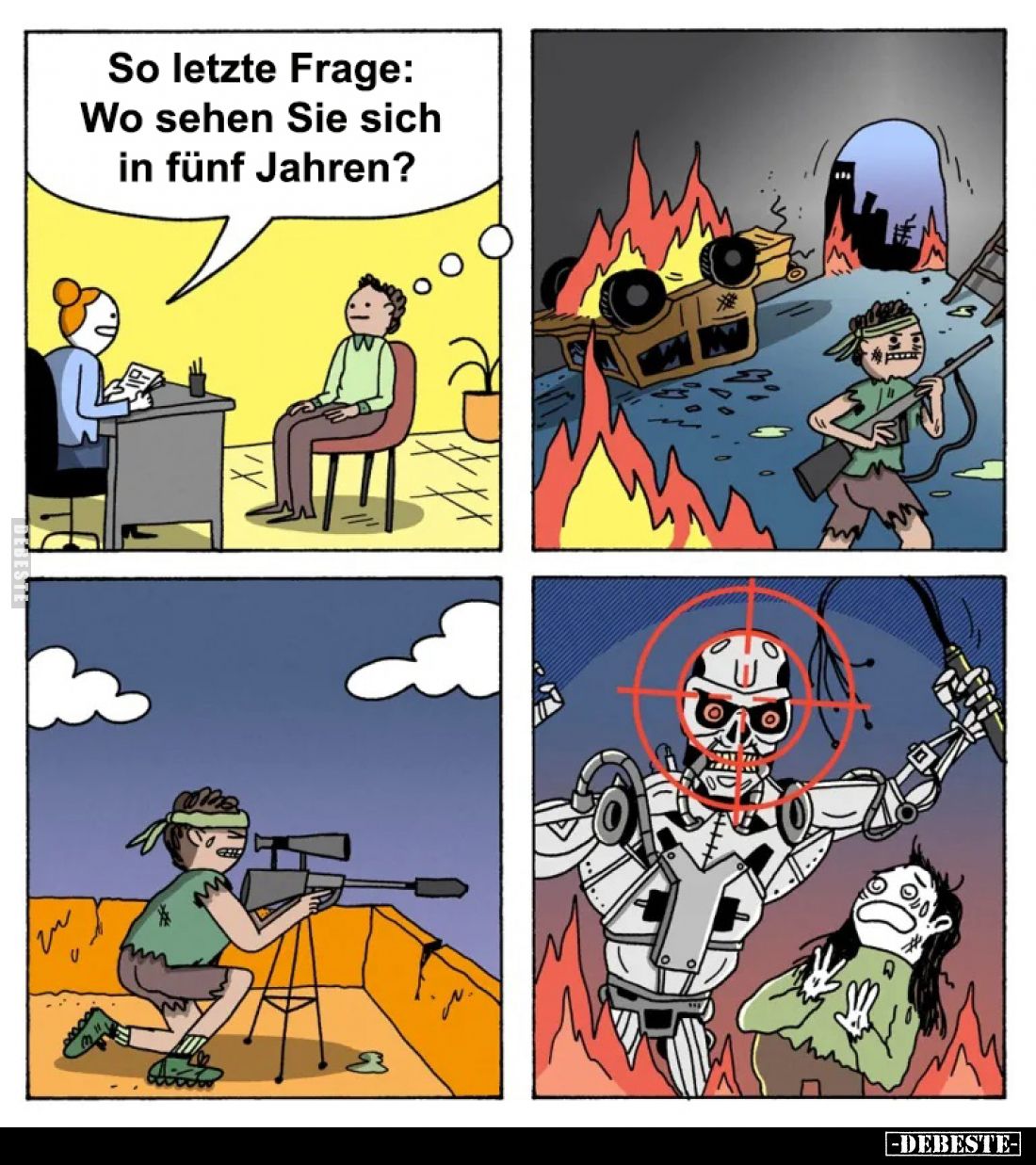 So letzte Frage: Wo sehen Sie sich in fünf Jahren?