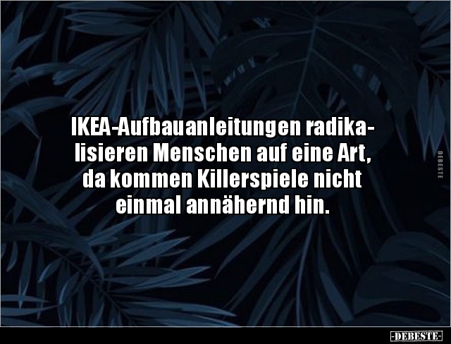 IKEA-Aufbauanleitungen radikalisieren Menschen auf eine.. - Lustige Bilder | DEBESTE.de