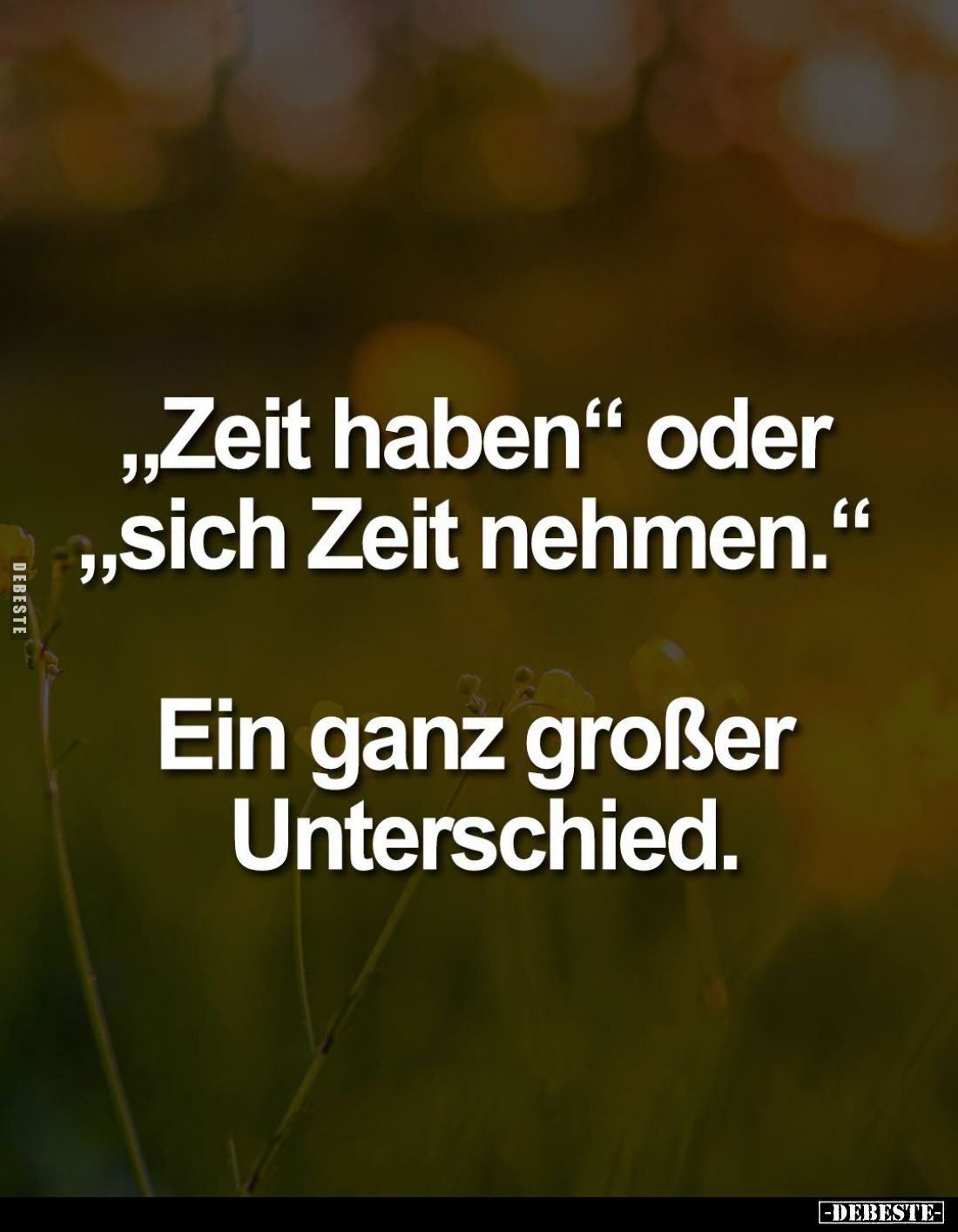 "Zeit haben" oder "sich Zeit nehmen." -
Ein ganz großer Unterschied.
