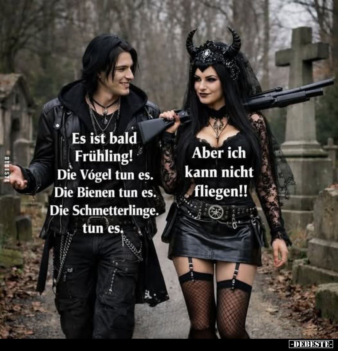 Es ist bald Frühling!
Die Vógel tun es.
Die Bienen tun es.
Die Schmetterlinge.
tun es.
Aber ich kann nicht fliegen!!