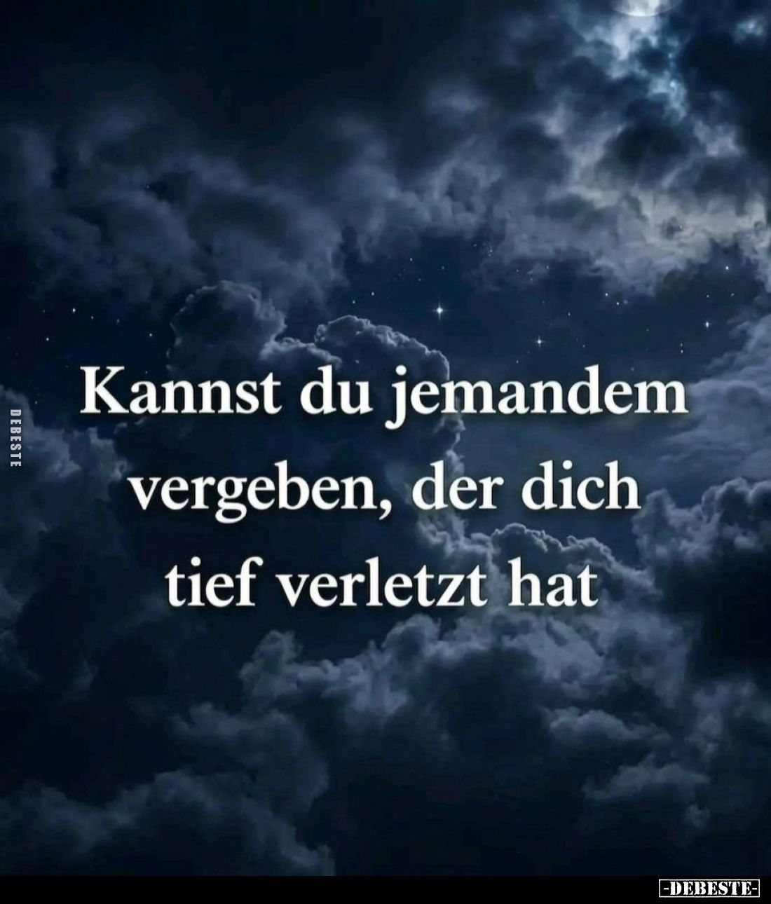 Kannst du jemandem vergeben, der dich tief verletzt hat.