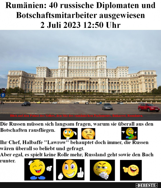 Putin und seine Diplomaten verlieren immer mehr Ansehen - Lustige Bilder | DEBESTE.de