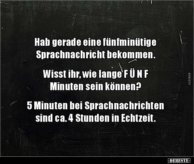 Hab gerade eine fünfminütige Sprachnachricht.. - Lustige Bilder | DEBESTE.de