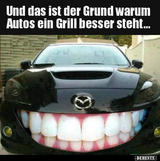 Und das ist der Grund warum Autos ein Grill besser.. - Lustige Bilder | DEBESTE.de