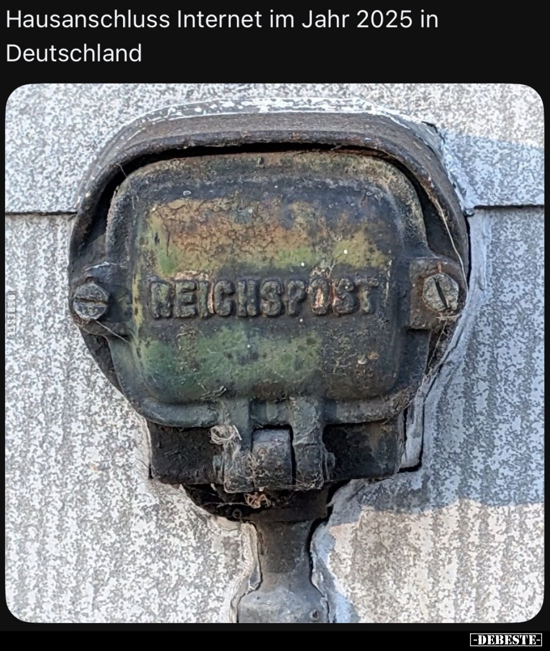 Hausanschluss Internet im Jahr 2025 in Deutschland