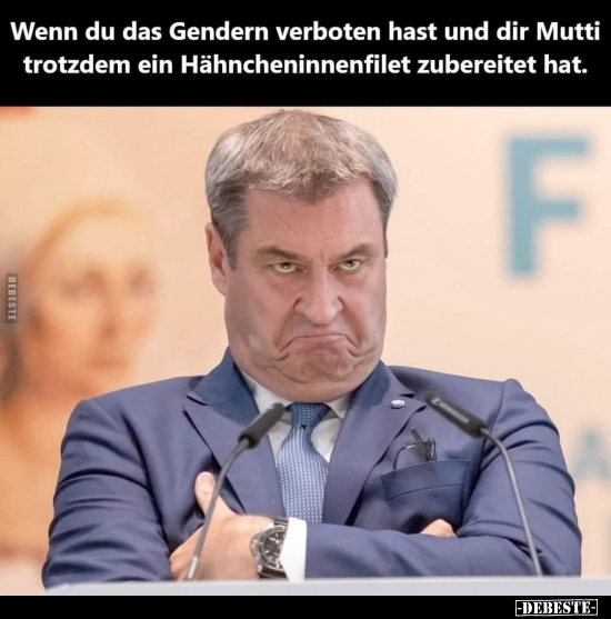 Wenn du das Gendern verboten hast.. - Lustige Bilder | DEBESTE.de