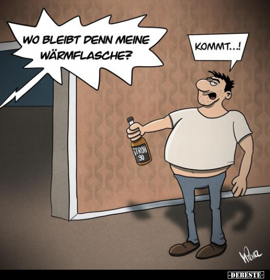 Wo bleibt denn meine Wärmflasche?.. - Lustige Bilder | DEBESTE.de