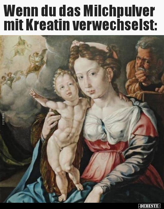 Wenn du das Milchpulver mit Kreatin verwechselst.. - Lustige Bilder | DEBESTE.de