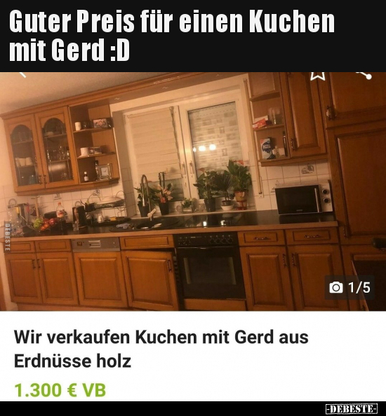 Guter Preis für einen Kuchen mit Gerd :D..