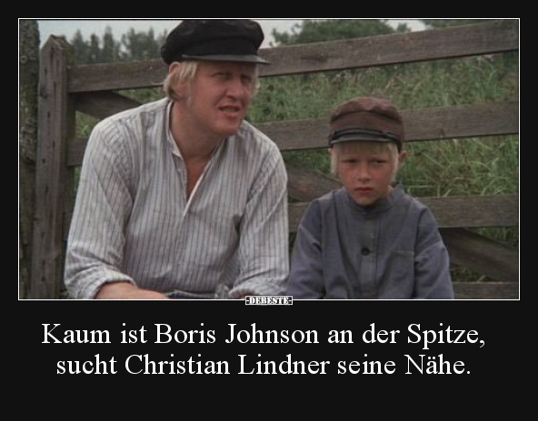 Kaum ist Boris Johnson an der Spitze, sucht Christian.. - Lustige Bilder | DEBESTE.de