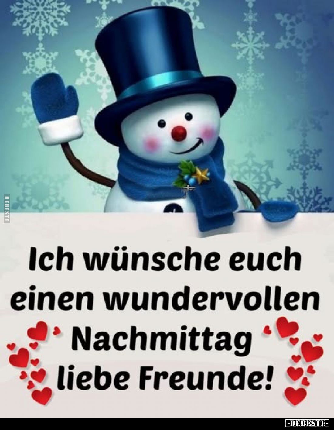 Ich wünsche euch einen wundervollen Nachmittag liebe Freunde!
