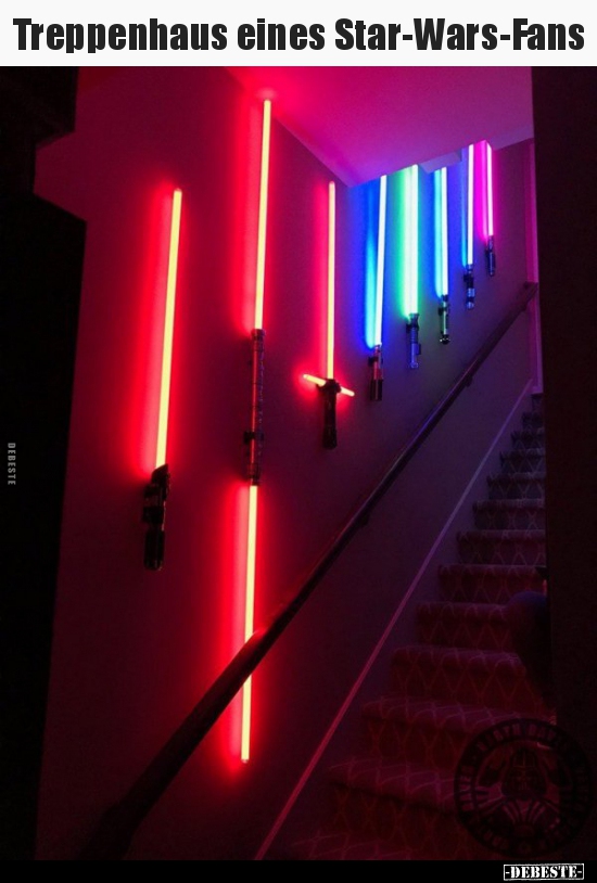 Treppenhaus eines Star-Wars-Fans.. - Lustige Bilder | DEBESTE.de