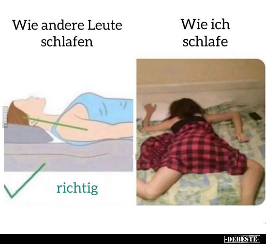 Wie andere Leute schlafen.. - Lustige Bilder | DEBESTE.de