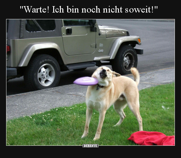 "Warte! Ich bin noch nicht soweit!"..