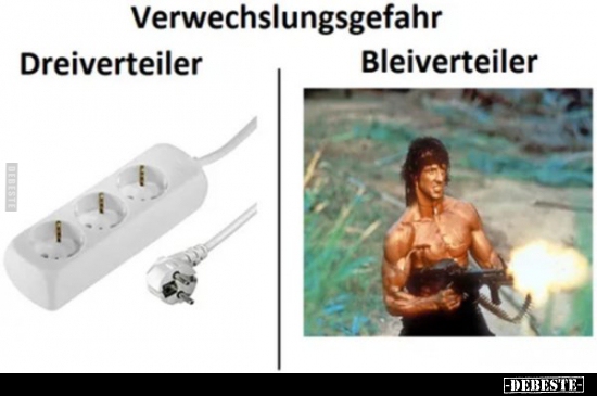 Verwechslungsgefahr: Dreiverteiler / Bleiverteiler.. - Lustige Bilder | DEBESTE.de