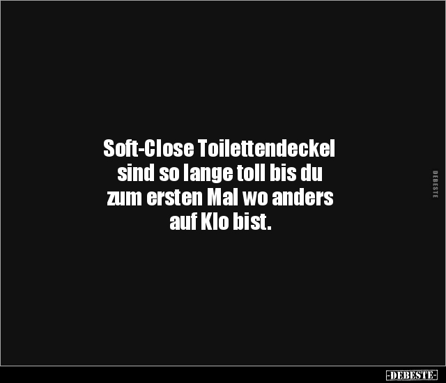 Soft-Close Toilettendeckel sind so lange toll bis du zum.. - Lustige Bilder | DEBESTE.de