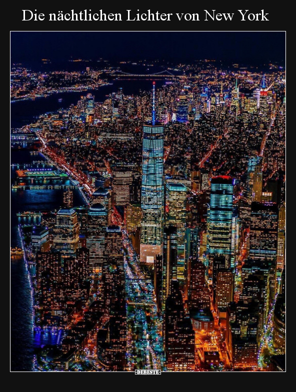 Die nächtlichen Lichter von New York