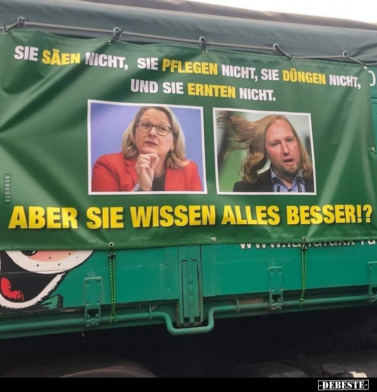 Aber sie wissen alles besser!?..