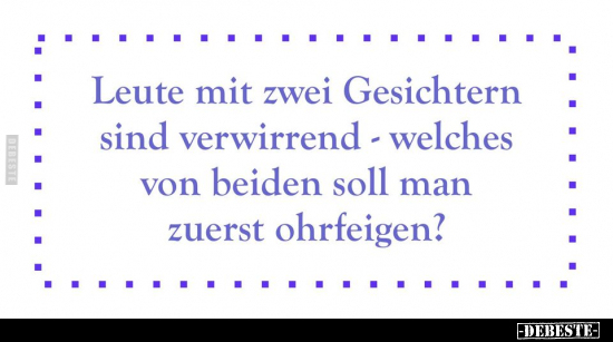 Leute mit zwei Gesichtern sind verwirrend.. - Lustige Bilder | DEBESTE.de